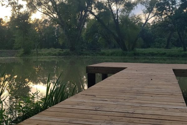 Pond with Fishing Pier